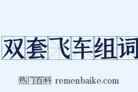 双套飞车组词是什么意思的图片